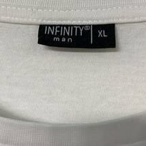 INFINITY 半袖 プリント Tシャツ XL ホワイト レッド グレー 東京 100% コットン ドイツ　古着 ビンテージ 古着卸 アメリカ仕入 a508-5288_画像8