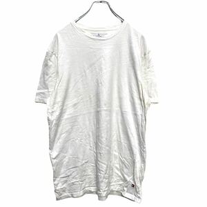 TOMMY HILFIGER 半袖 ロゴTシャツ Lサイズ トミーヒルフィガー シンプル 白T 古着卸 アメリカ仕入 a508-5403