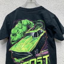 GILDAN 半袖 キャラクター プリントTシャツ ユースMサイズ ハルクカラー 黒 ブラック 古着卸 アメリカ仕入 a508-5394_画像5