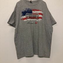 GILDAN 半袖 プリントTシャツ XL グレー レッド ブルー ホワイト ギルダン 車 ZL1 古着卸 アメリカ仕入 a508-5473_画像3