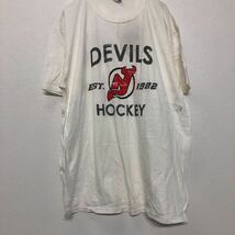 anvil 半袖 プリントTシャツ XL ホワイト レッド グレー ブラック アンビル DEVILS HOCKEY 古着卸 アメリカ仕入 a508-5467_画像3