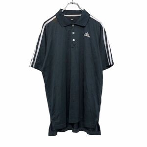 adidas 半袖 ポロシャツ XL グレー アディダス ビッグサイズ スポーツ 古着卸 アメリカ仕入 a508-5447