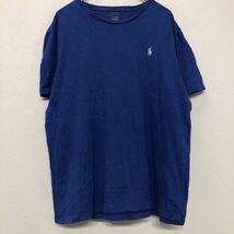 POLO 半袖 ロゴ Tシャツ L ブルー ホワイト ポロ ワンポイント 古着卸 アメリカ仕入 a508-5457_画像3