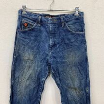 Wrangler デニムパンツ W33 ラングラー ブルー FR 古着卸 アメリカ仕入 2308-487_画像2