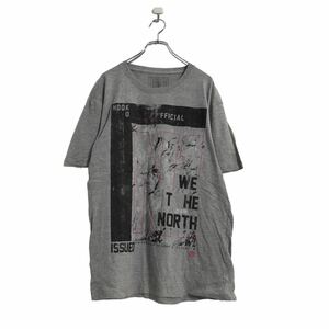 HOOK OFFICIAL 半袖 プリント Tシャツ XL グレー メキシコ製 古着卸 アメリカ仕入 a508-5595