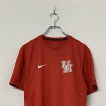 NIKE 半袖 ロゴ プリント Tシャツ S レッド ホワイト ナイキ DRI-FIT スポーツ シンプル UH 古着卸 アメリカ仕入 a508-5614_画像2