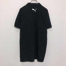 PUMA 半袖 ロゴ ポロシャツ M ブラック プーマ スポーツ 古着卸 アメリカ仕入 a508-5660_画像4