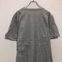 adidas 半袖 プリント ロゴ Tシャツ M グレー ブラック アディダス ビッグプリント 古着卸 アメリカ仕入 a508-5642_画像5