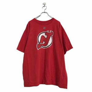 Reebok 半袖 ロゴ Tシャツ XL レッド リーボック NHL ホッケー ファナティクス スポーツ バックプリント 古着卸 アメリカ仕入 a508-5771