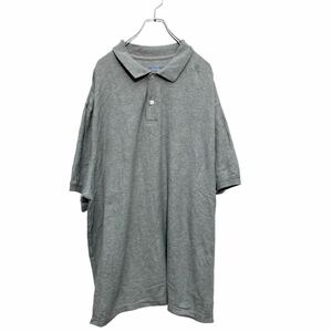 HARBOR BAY 半袖 ポロシャツ 3XLサイズ ビッグサイズ 灰色 グレー 古着卸 アメリカ仕入 a508-5695