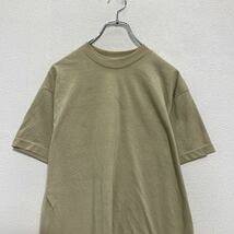 半袖 無地 Tシャツ M～ ベージュ シンプル 古着卸 アメリカ仕入 a508-5950_画像2