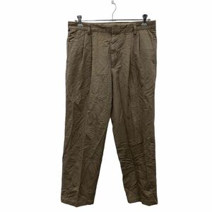 DOCKERS チノパンツ W36 ドッカーズ ブラウン タック ビッグサイズ 古着卸 アメリカ仕入 2308-905