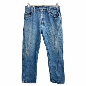 Джинсовые штаны Wrangler W35 Wrangler Обычная подготавшая голубая Мексика США приобретать покупку США 2308-990