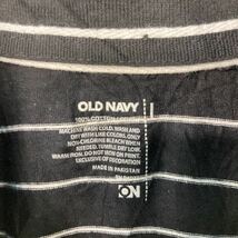 OLD NAVY 長袖 ボーダーポロシャツ Lサイズ オールドネイビー 黒 ブラック 古着卸 アメリカ仕入 a508-6445_画像7