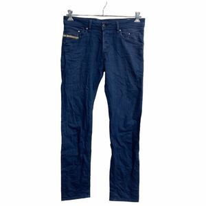 DIESEL デニムパンツ W31 BELTHER ボタンフライ レギュラースリム ネイビー 古着卸 アメリカ仕入 2308-1085