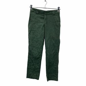 Dickies ワーク・ペインターパンツ W29 ディッキーズ グリーン ペイント レディース 古着卸 アメリカ仕入 2308-1186