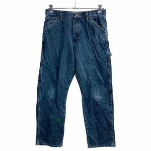 Wrangler デニム ペインターパンツ W32 ラングラー インディゴ 古着卸 アメリカ仕入 2308-1224