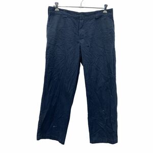 Dickies ワーク・ペインターパンツ W38 ディッキーズ ネイビー ロゴ 古着卸 アメリカ仕入 2308-1164