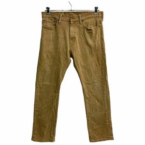 Levi's 513 デニムパンツ W34 リーバイス スリム ライトブラウン 古着卸 アメリカ仕入 2308-1253