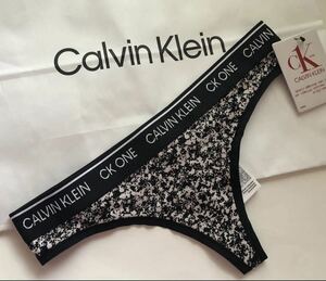 【送料無料】301 新品★Calvin Klein カルバンクライン CK ONE Thong Tバック ショーツ S（日本サイズS～M位）正規 1