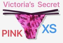 【送料無料】4新品■ヴィクトリアシークレット Victoria's Secret PINK レース Tバック ショーツ XS (日本サイズ XS～S位) 正規2_画像1