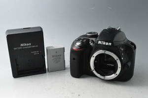 #a0395【美品】シャッター数12059回 Nikon ニコン D3300 ボディ ブラック