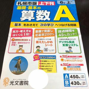 1254 基礎基本の算数A 6年 光文書院 数学 小学 ドリル 問題集 テスト用紙 教材 テキスト 解答 家庭学習 計算 漢字 過去問 ワーク 