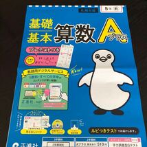 1279 基礎基本算数Aプラス 5年 正進社 小学 ドリル 問題集 テスト用紙 教材 テキスト 解答 家庭学習 計算 漢字 過去問 ワーク _画像1