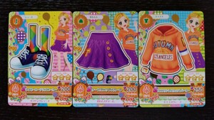 アイカツ★2015 1弾N★ロゴプリントスウェットパーカー他3枚セット★