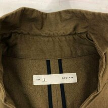 nisica ニシカ 日本製 コットン 長袖 ライトジャケット SIZE:1 ブラウン MH632023082007_画像4