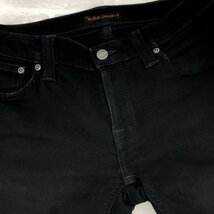 Nudie Jeans ヌーディージーンズ N897 TIGHT LONG JOHN タイトロングジョン スキニーシルエット パンツ W29 L30 ブラック MH632023081704_画像7