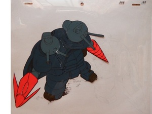 なつかしのロボットアニメ　富野由悠季監督作品「無敵超人ザンボット３」　メカブースト③トラシッド◇動画つきセル画です