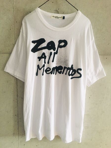 【★激希少★名作★メンズL★送料無料!】アンダーカバー ZAP ALL MEMENTOS スプレーグラフィック 背面 ロゴ Tシャツ UNDERCOVERISM 高橋盾