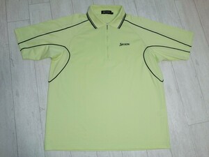 美品/Srixon/スリクソン/ポロシャツ/爽やか/吸汗速乾/ゴルフ/GOLF/ウェア/トップス/メンズ/半袖/ハーフジップ