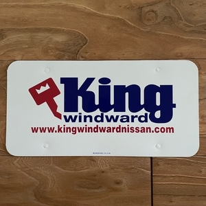 KING NISSAN WINDWARD ハワイ カイルア キングニッサン キング日産 ナンバー インナープレート HILIFE UDOWN IN4MATION 808ALLDAY USDM HDM