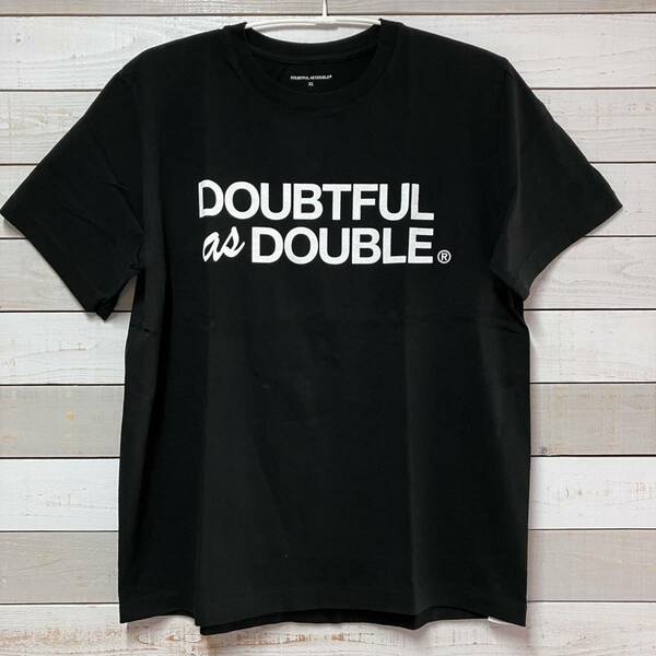 SIZE XL DOUBTFUL AS DOUBLE TEE TSHIRT BLACK NIGO & 西山徹 ダウトフル アズ ダブル Tシャツ ブラック