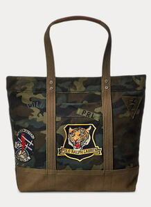 2024ss 新作　日本未発売　Polo Ralph Lauren Canvas Camo Tote　キャンバストート　本物をお届け!!