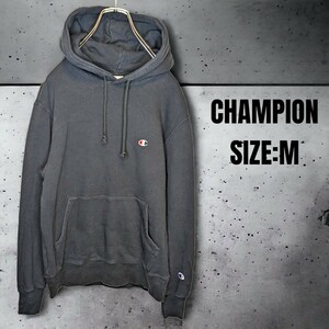 CHAMPION チャンピオン スウェット パーカー Mサイズ ブラック　プルオーバーパーカー　レディースパーカー