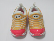 NIKE DYNAMO FREE PS ゴールド ピンク 21cm ナイキ ダイナモ フリー キッズ スリッポン 運動靴 セイル 343738-102_画像2