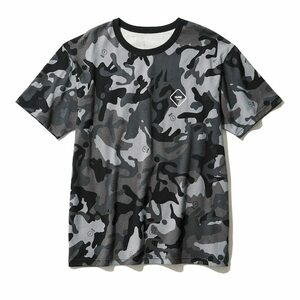 GU×SOPH Tシャツ スター グレー カモフラ 迷彩 M ジーユー ソフ コラボ 1MWbySOPH2 クルーネックT 半そで 灰 AOP