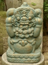 どっしりガネーシャ h44.5cm 幸福の神　福の神　ヒンドゥー仏像 0802a_画像5