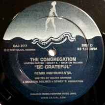 The Congregation / Be Grateful　CajualからシカゴのBraxton HolmesらによるユニットThe Congregatioがリリースした2枚組EP！1997_画像5