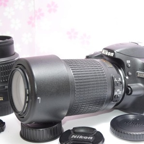 カンタン撮影＆高画質Nikon ニコン D3200 一眼レフ ダブルレンズ