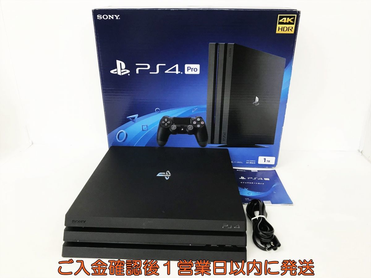 1円】PS4 Pro 本体/箱セット1TB ブラックSONY PlayStation4 CUH-7000B