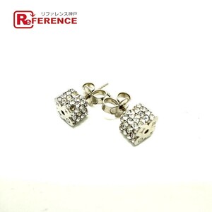 Louis Vuitton Louis Vuitton M64879 Bookle Drilleille Fast Flower Strad Stud Pierce Silver Ladies [использовал]