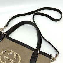 GUCCI グッチ 290832 GG ロゴ 2WAY トートバッグ キャンバス/レザー ベージュ レディース【中古】_画像7