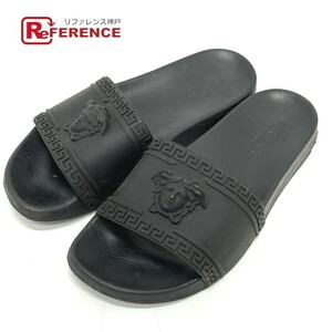 VERSACE Versace slider sandals mete.-sa shoes shower sandals pool sandals sandals Raver black men's [ used ]