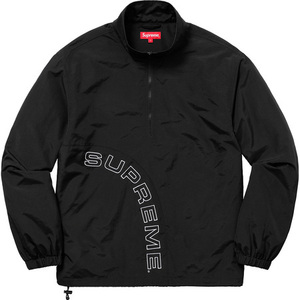 希少★新品本物【黒★M】Corner Arc Half Zip Pullover コーナーアーチ ハーフジップ プルオーバー 正規店購入 シュプリーム Supreme 18S/S