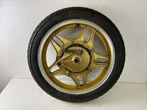 40-11-0B8【当時物中古】現状品 ホンダ 純正 リアホイール CB250N CB400N 裏コムスター18インチ 欧州輸入旧車から外してます/bk-it-0217