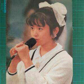 当時物 昭和 斉藤由貴 下敷き さいとうゆき カード ポスター Saitou Yuki plastic board sheet CARD poster